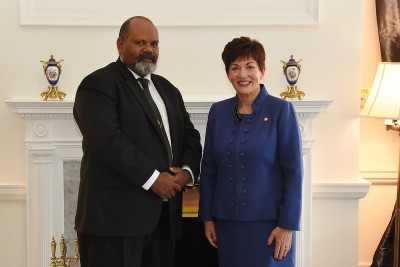 Image of HE Mr Johnson Naviti with HE The Rt Hon Dame Patsy Reddy