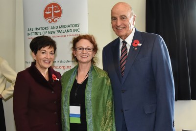 Their Excellencies with Catherine Iorns of Victoria University's School of Law