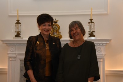 an image of Dame Patsy and composer Gillian Whitehead, ONZ