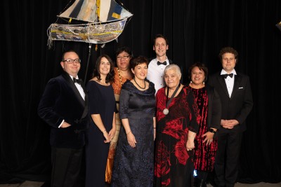 Image of Dame Patsy with the 2018 Blake Leaders and Blake Medallist