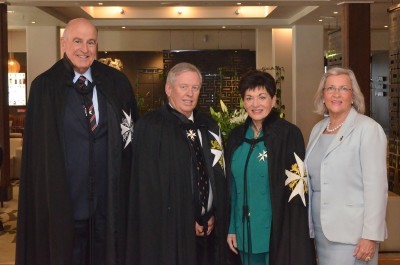 an image of Dame Patsy and Sir David with Dr Steven Evans and Maree Williams