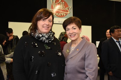 an image of Dame Patsy with Viviana Zanetti of the Phillipstown Community Hub