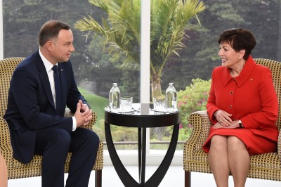 Image of the Dame Patsy and  President of the Republic of Poland, HE Andrzej Duda