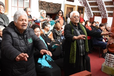Image of women singing a waiata