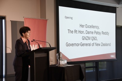 Image of Dame Patsy speaking at the at the Canterbury Women’s Legal Association’s Professional Women’s Conference