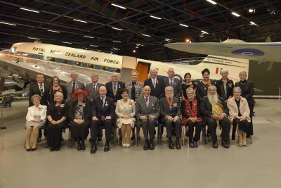 Image of recipients and guests with Dame Patsy and Sir David