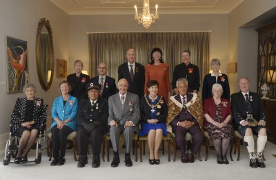 an image of Dame Patsy and Sir David with honour recipients