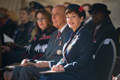 an image of Dame Patsy and Sir David at the National Commemorative Service
