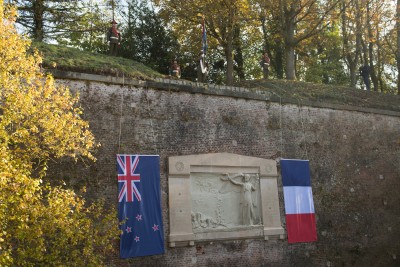 an image of The New Zealand Memorial on the ramparts of Le Quesnoy