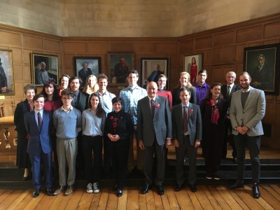 Dame Patsy and Sir David with Rhodes scholars