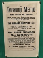 an image of Poster for a suffragette meeting at the Bodleian Library