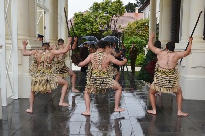 Image of the warriors of the NZ Army cultural group