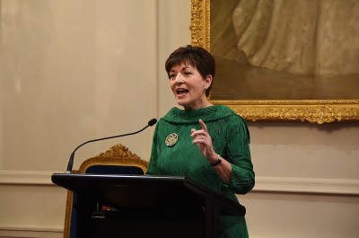 Image of Dame Patsy speaking at the 40th anniversary of the NZ Film Commission