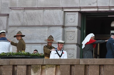 Image of First World War personnel with present day NZDF personnel