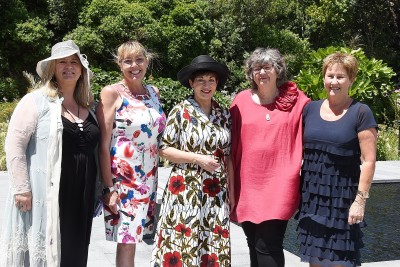 Image of Dame Patsy with Angela Haddon of Heart Kids Wellington; Annie Cunningham, Heart Kids Wellington Family Support Worker and Linda Davies and Michelle Mann, the founders of Heart Kids