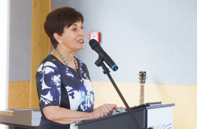 Image of Dame Patsy making her speech