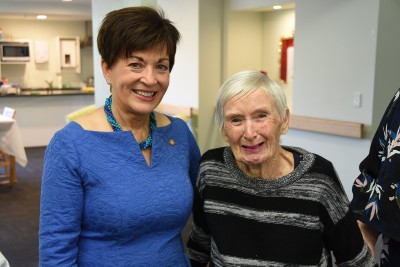 Image of Dame Patsy with Te Hopai resident Judy Down