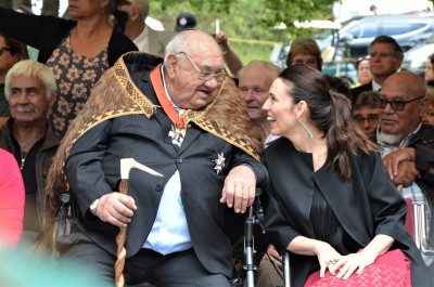 an image of Sir Hec Busby and The Rt Hon Jacinda Ardern
