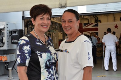 an image of Dame Patsy with Alicia Wall, NZ Defence Force Person of the Year