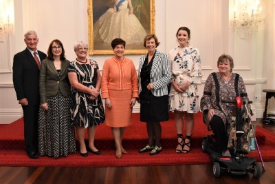 Dame Patsy with Rare Disease Day Award winners