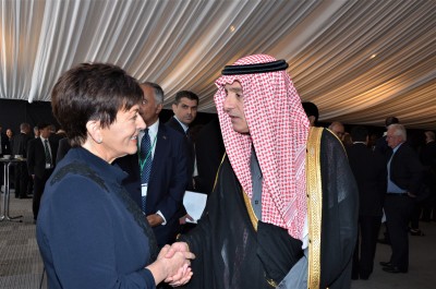 Dame Patsy with Saudi Minister of State for Foreign Affairs Adel al-Jubeir
