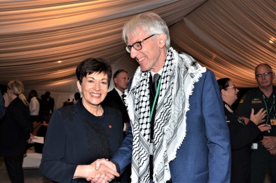 Dame Patsy with Paul Hunt, Chief Commissioner of the Human Rights Commission