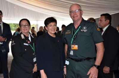 Dame Patsy with St John personnel