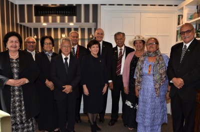 Dame Patsy with the Pacifika delegation