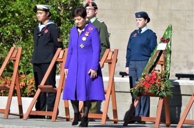 Dame Patsy at the National War Memorial