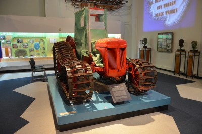 Image of one of the Massey-Ferguson tractors that Sir Edmund Hillary took to the Pole
