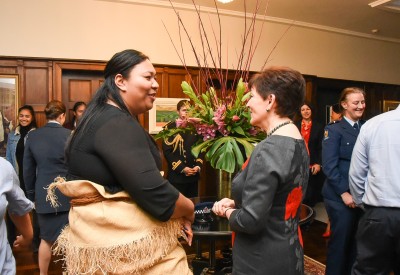 Dame Patsy with Youth Coordinator Sylvia Pauuvale