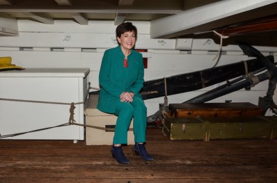 Image of Dame Patsy below decks