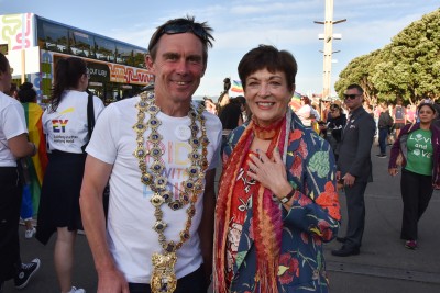 Dame Patsy Reddy and Wellington Mayor Andy Foster