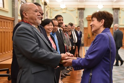 Dame Patsy Reddy meets Leasi Papali'i Tommy Scanlan