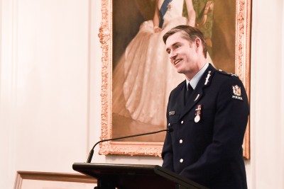 Image of NZ Police Commissioner Andrew Coster speaking
