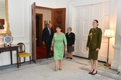 Image of patsy entering the drawing room