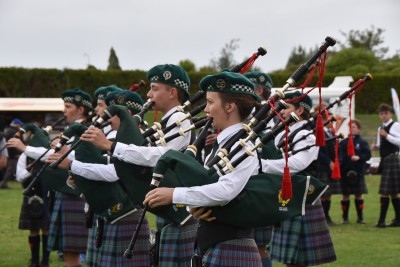 Image of pipers ready to march on