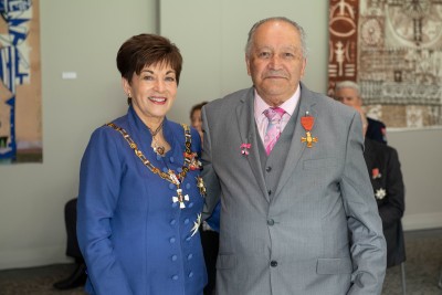 Mr James Doherty and Dame Patsy Reddy