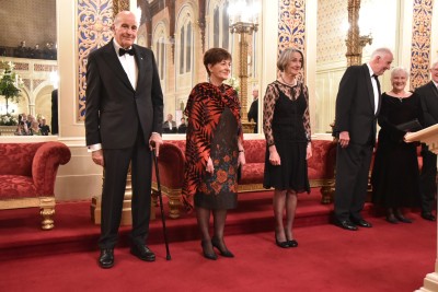 Image of Sir David, Dame Patsy , Governor of Tasmania, Kate Warner, Richard Warner and Dame Annette King