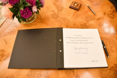 Image of the Visitor Book at Yarralumla