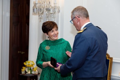 Dame Patsy Reddy with AM Kevin Short