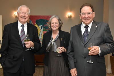 Three guests at Government House Auckland