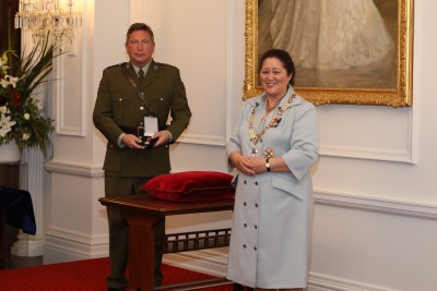 Dame Cindy and Lieutenant Colonel Adam Modd, for services to the New Zealand Defence Force 