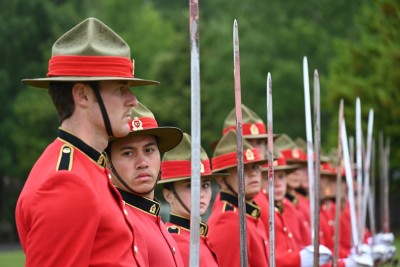 Army Cadets in a line