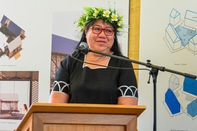 Soana Pamaka, Principal of Tāmaki College speaking