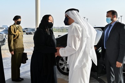 Dame Cindy offering condolences to Mohammed bin Zayed, President of UAE