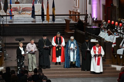Prayer reading by inter-denominational representatives