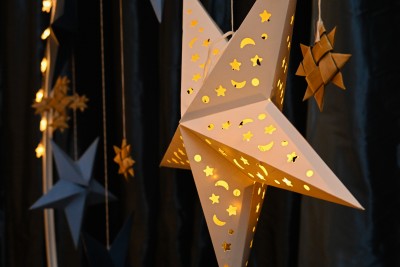 Matariki decorations in Government House's Blundell Room