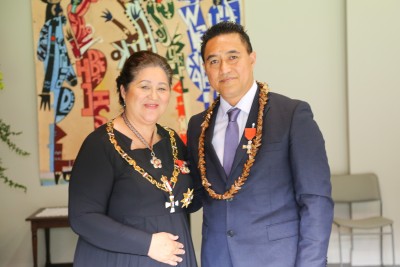 Dame Cindy and Mr Allan Stowers, of Auckland, MNZM for services to the Samoan community