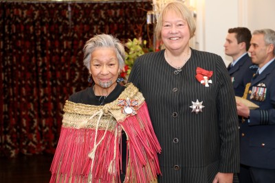 Dame Susan Glazebrook and Mrs Wini Solomon, of Riverton, QSM for services to Māori culture and heritage